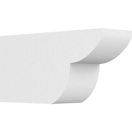 Ekena Millwork Standard Crestline Architectural Grade PVC Rafter Tail, 5"W X 8"H X 16"L RFTP05X08X16CRE